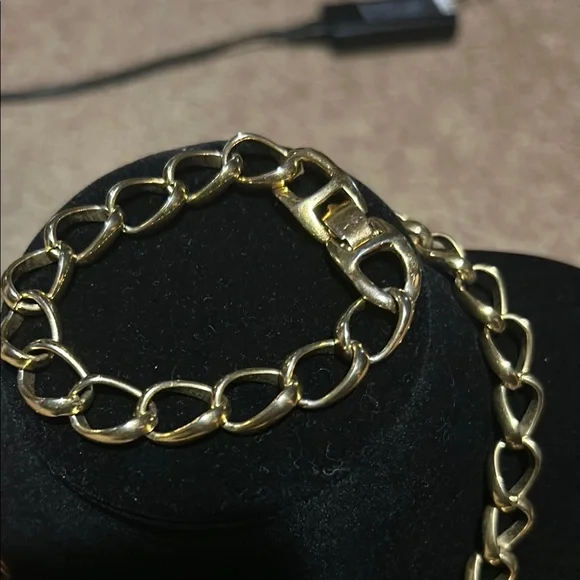 Juicy Couture Gold Charms on a Monet Necklace with Matching Bracelet - Picture 3 of 16